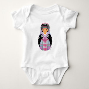 Body Para Bebê Body de Bebê Hmong Matryoshka