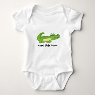 Body Para Bebê Body de Bebê Jacaré Sorridente Fofo