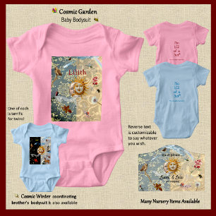 Body Para Bebê Body de Bebê Jardim Cósmico