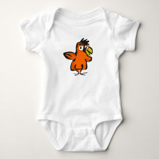 Body Para Bebê Body de Bebê Laranja de Desenho Animado Fofo