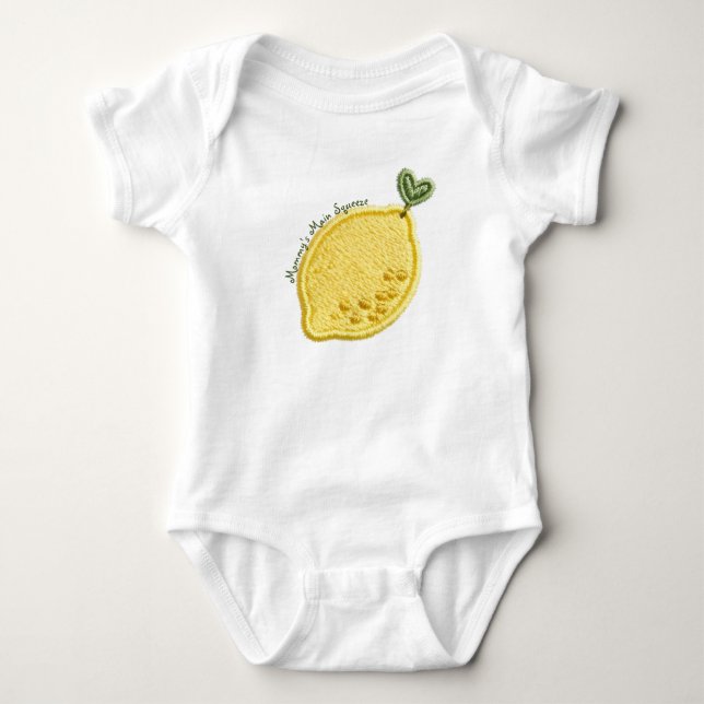 Body Para Bebê Body de Bebê Limão (Frente)