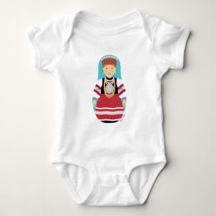 Body Para Bebê Body de Bebê Matryoshka Estoniano, Seto