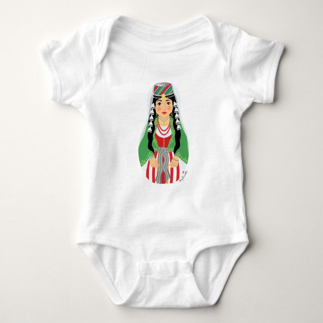Body Para Bebê Body de Bebê Matryoshka Libanesa (Frente)