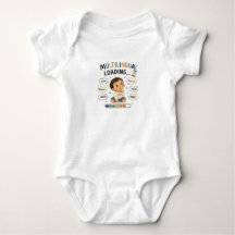 Body de Bebê Menino Fofo Carregando Multilíngue...