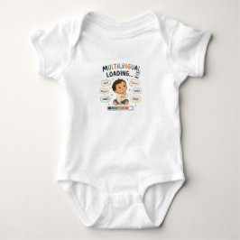 Body Para Bebê Body de Bebê Menino Fofo Carregando Multilíngue...