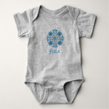 Body de Bebê Menino Personalizado Folk Tulip