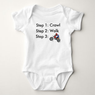 Body Para Bebê Body de Bebê Motocross Crawl Walk Dirt Bike