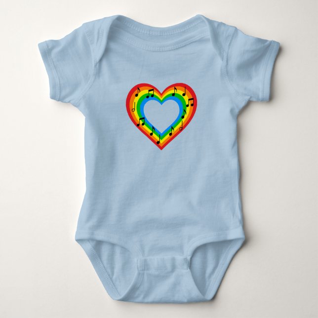 Body Para Bebê Body de Bebê Música é Amor (Frente)