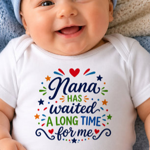 Body Para Bebê Body de Bebê Nana Esperou Muito Tempo