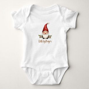 Body Para Bebê Body de Bebê Natal Pequeno Alegria