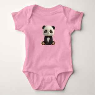Body Para Bebê Body de Bebê Panda Fofo