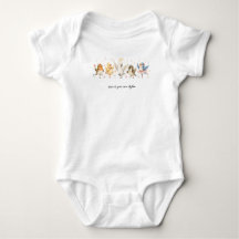 Body de Bebê Pássaros Dançantes Fofo Personalizado