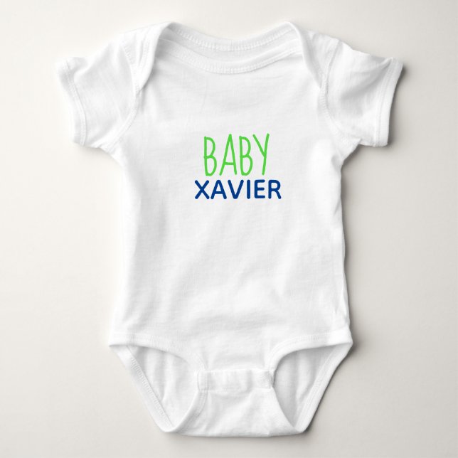Body Para Bebê Body de Bebê PERSONALIZADO de uma peça (Frente)