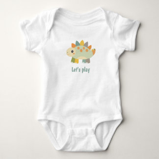 Body Para Bebê Body de Bebê Personalizado Estilo Cartoon Dinossau