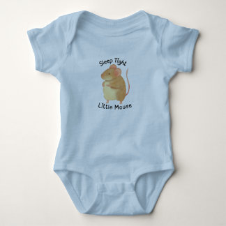 Body Para Bebê Body de Bebê Rato Pintado à Mão Adorável
