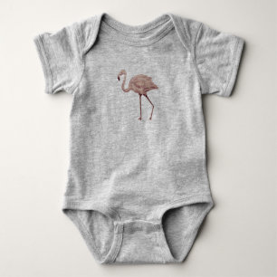 Body Para Bebê Body de Bebê Rosa Flamingo