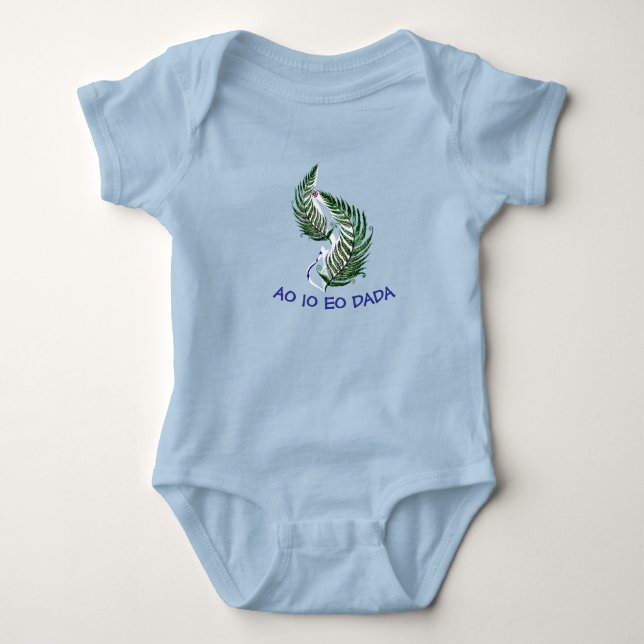 Body Para Bebê Body de Bebê Samambaia Aotearoa NZ  fala engraçada (Frente)