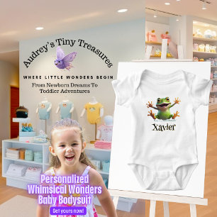 Body Para Bebê Body de Bebê Sapo Mágico Personalizado