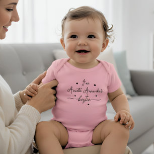 Body Para Bebê Body de bebê Script heart Personalizado Melhor Ami