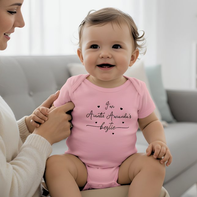 Body Para Bebê Body de bebê Script heart Personalizado Melhor Ami (Criador carregado)