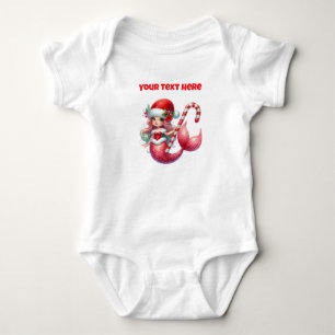 Body Para Bebê Body de Bebê Sereia de Natal