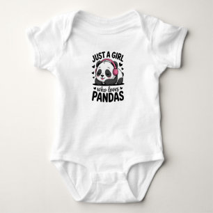 Body Para Bebê Body de Bebê – Só uma Menina que Ama Pandas