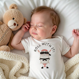 Body Para Bebê Body de Bebê Sushi Ninja Baby, Presente Divertido