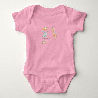 Body Para Bebê Body de Bebê Sweet Dreams Safari | Personalizado
