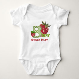 Body Para Bebê Body de Bebê T-Shirt Morango Doce