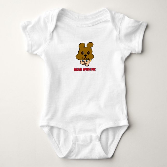 Body Para Bebê Body de Bebê Urso Comigo (Frente)