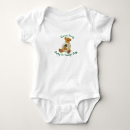 Body Para Bebê Body de Bebê Urso de Pelúcia do Dia de São Patríci