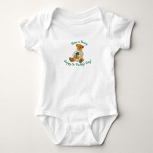 Body Para Bebê Body de Bebê Urso de Pelúcia do Dia de São Patríci