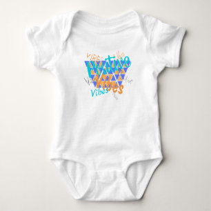 Body Para Bebê Body de Bebê Vibrações Positivas Funky