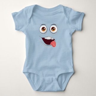 Body Para Bebê Body de Jersey de Bebê Cartoon Alegre