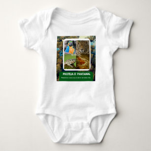 Body Para Bebê Body em Jersey para Bebês Pantanal