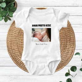 Body Para Bebê Body for children with photo and customized text