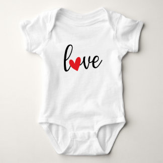 Body Para Bebê Body Infantil Amor Coração – Roupa de Bebê Fofa de