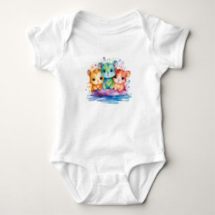 Body Para Bebê Body Infantil Bebê Hamster Fofo – Desenho Animado 