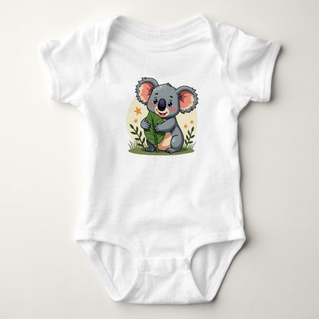 Body Para Bebê Body Infantil de Bebê Coala Fofo (Frente)