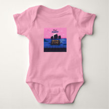 Body Infantil de Bebê Festa de Barco Neon Fofo