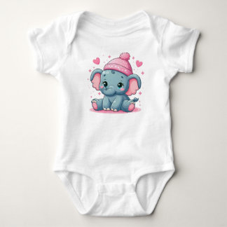 Body Para Bebê Body Infantil Elefante Bebê Fofo