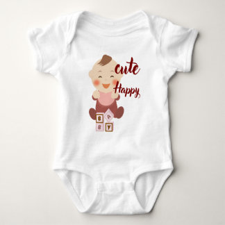 Body Para Bebê Body Infantil Fofo Feliz – Bebê Adorável.