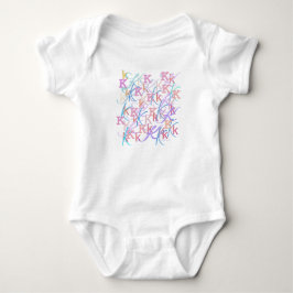 Body Para Bebê Body "K" Bebê Confete de Letras