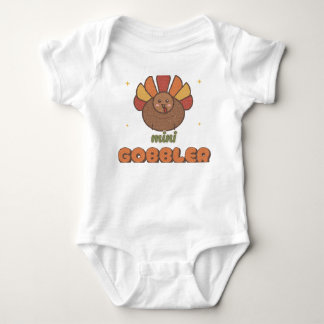 Body Para Bebê Body Mini Gobbler Bebê Peru de Ação de Graças