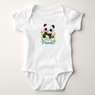 Body Para Bebê Body Mini Panda Bebê – Panda Fofo com Bambu