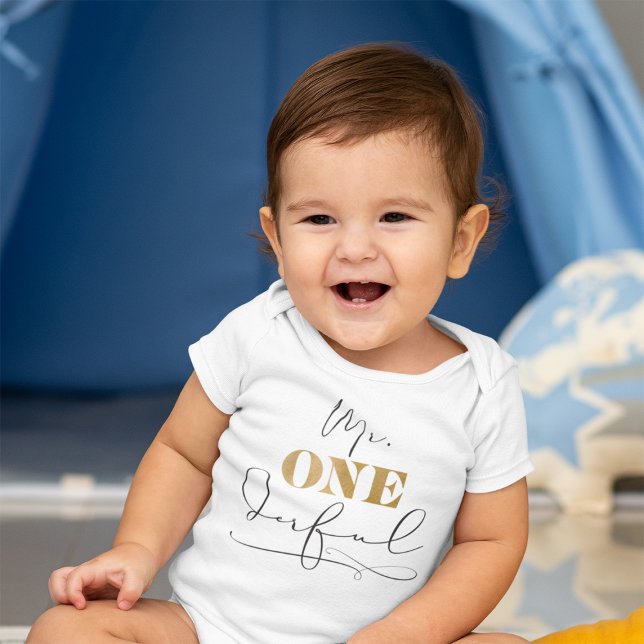 Body Para Bebê Body Mr. Onederful Bebê (Mr. Onederful Baby Bodysuit)
