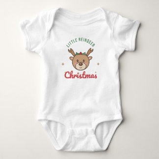 Body Para Bebê Body Pequeno Rena Bebê Natal