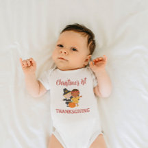 Body Personalizado de Ação de Graças do Bebê