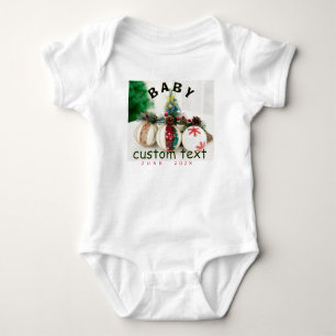 Body Para Bebê Body Personalizado de Anúncio do Sobrenome do Bebê