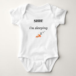 Body Para Bebê Body - SHH estou dormindo zzz Raposa Bebê